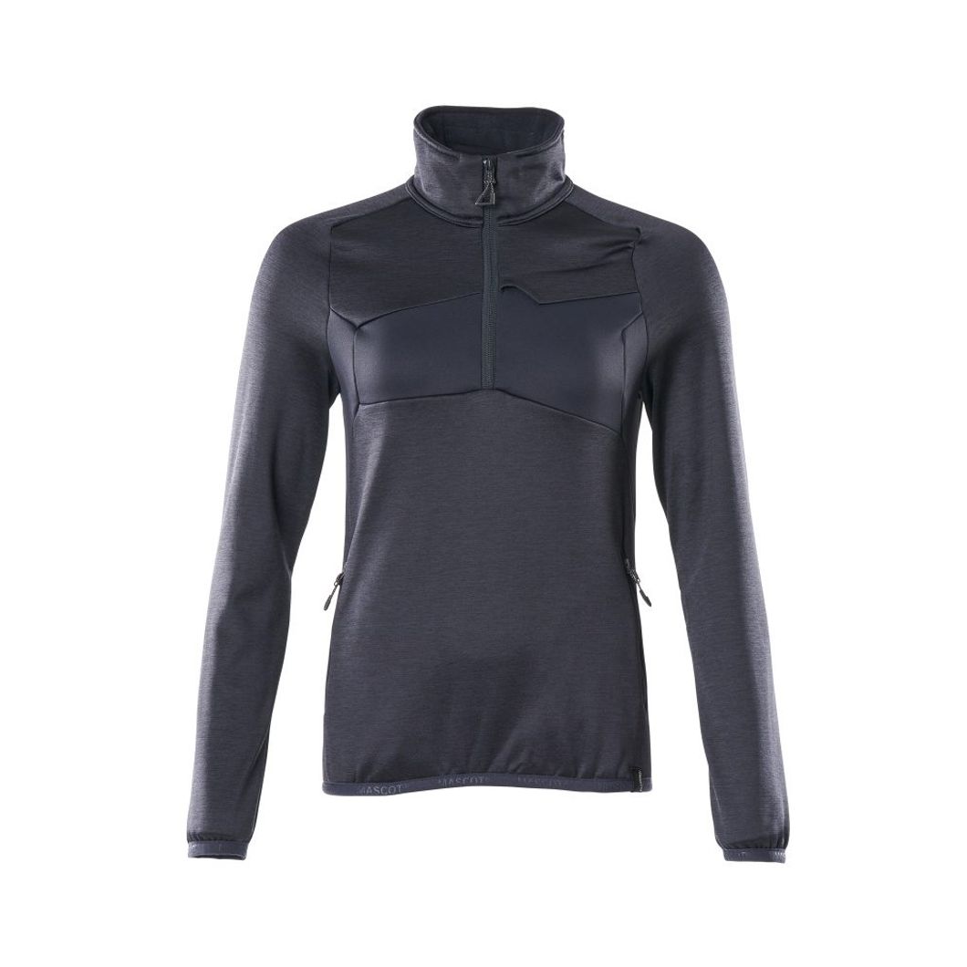 Fleecejacke mit kurzem Reißverschluss Damen
