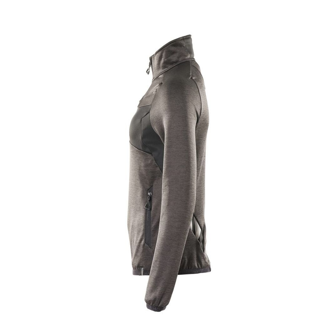 Fleecejacke mit kurzem Reißverschluss Damen