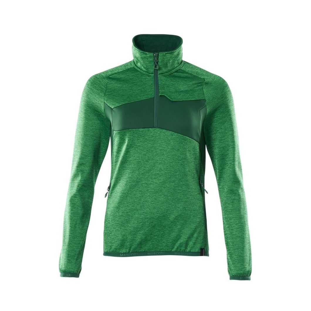 Fleecejacke mit kurzem Reißverschluss Damen