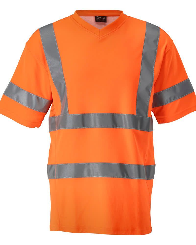 Safe Classic V-Ausschnitt Warnschutz T-Shirt