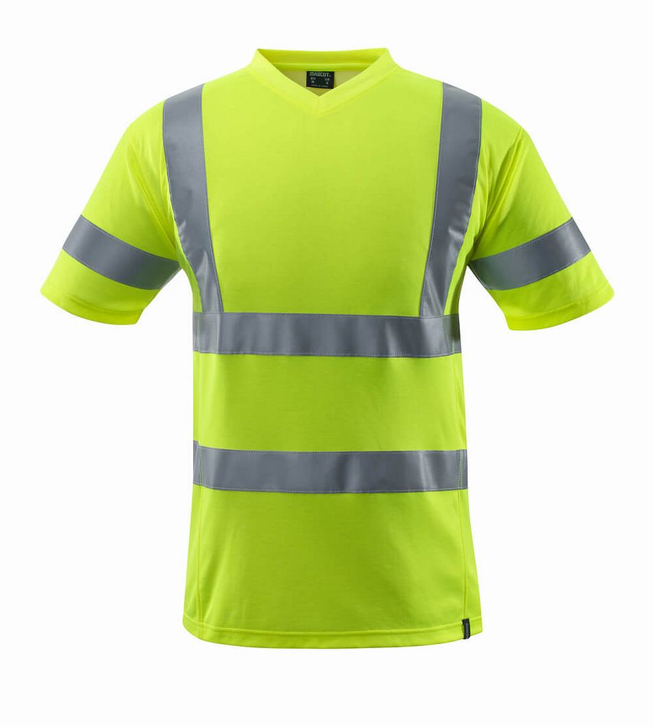 Safe Classic V-Ausschnitt Warnschutz T-Shirt