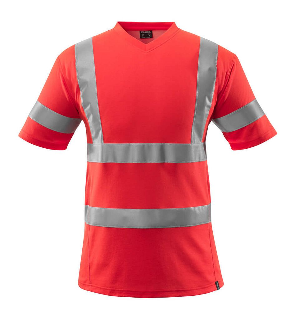 Safe Classic V-Ausschnitt Warnschutz T-Shirt
