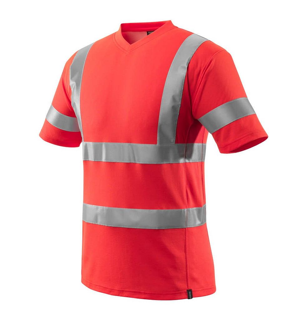 Safe Classic V-Ausschnitt Warnschutz T-Shirt