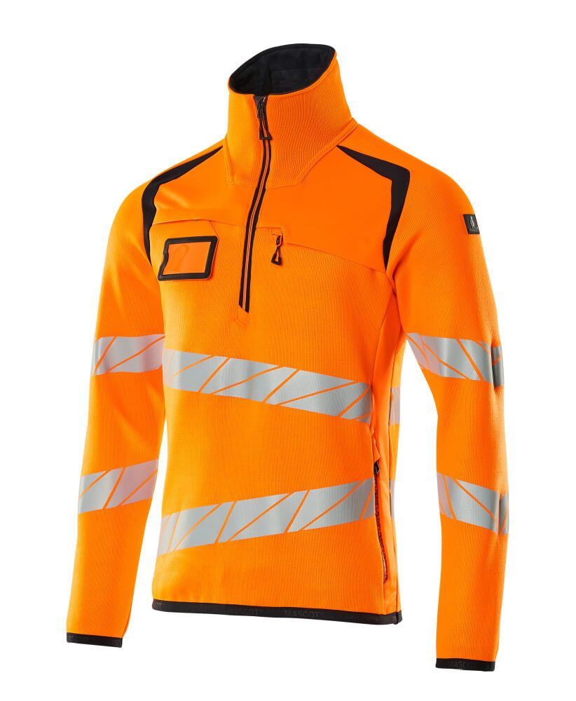 Mascot Safe Strickpullover mit kurzem Reißverschluss