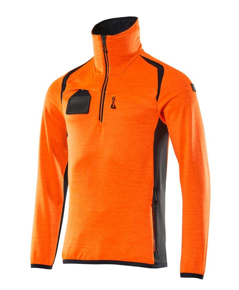 ACCELERATE SAFE Fleecejacke mit kurzem Reißverschluss