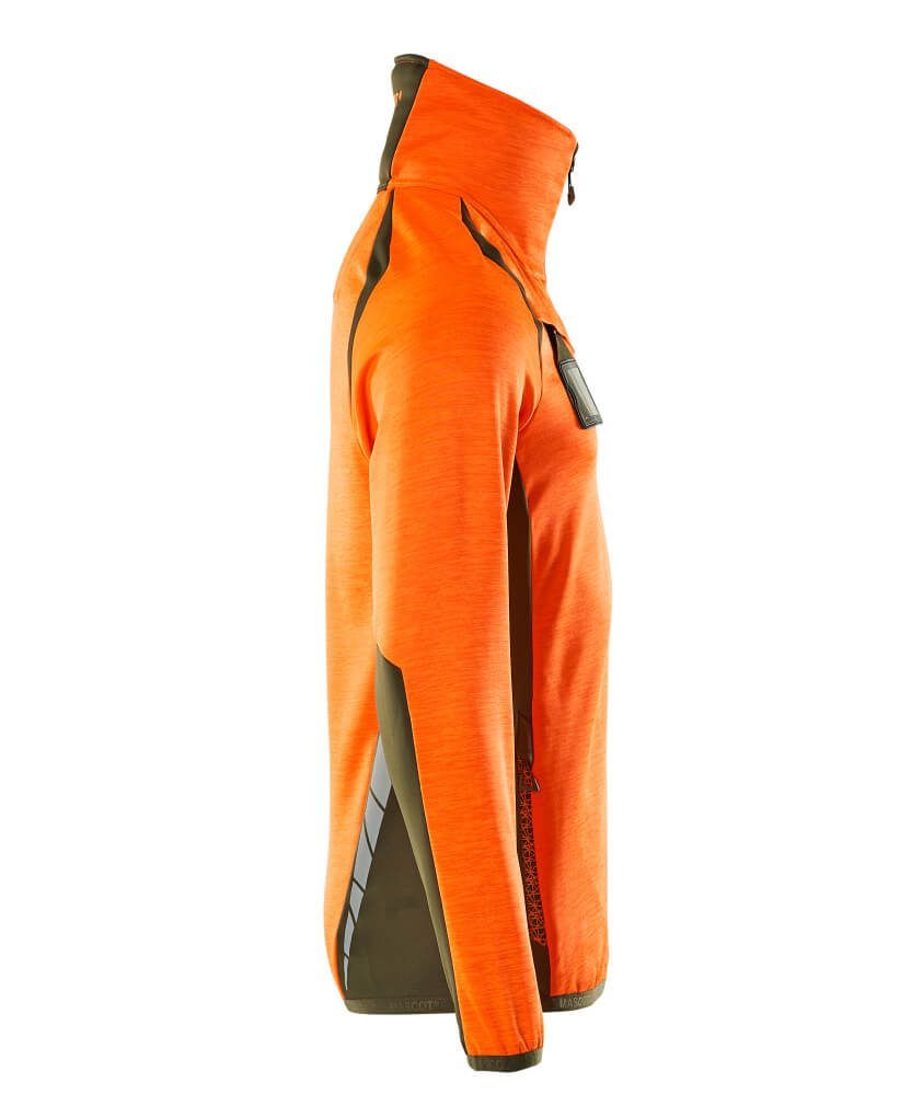 ACCELERATE SAFE Fleecejacke mit kurzem Reißverschluss