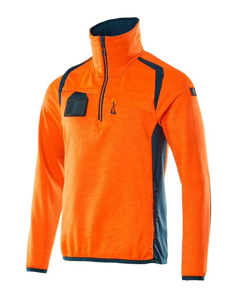 ACCELERATE SAFE Fleecejacke mit kurzem Reißverschluss