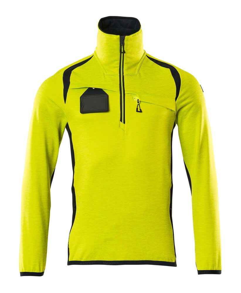 ACCELERATE SAFE Fleecejacke mit kurzem Reißverschluss