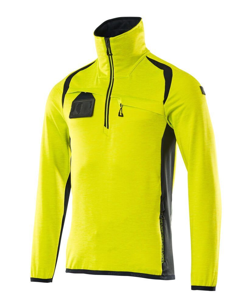 ACCELERATE SAFE Fleecejacke mit kurzem Reißverschluss