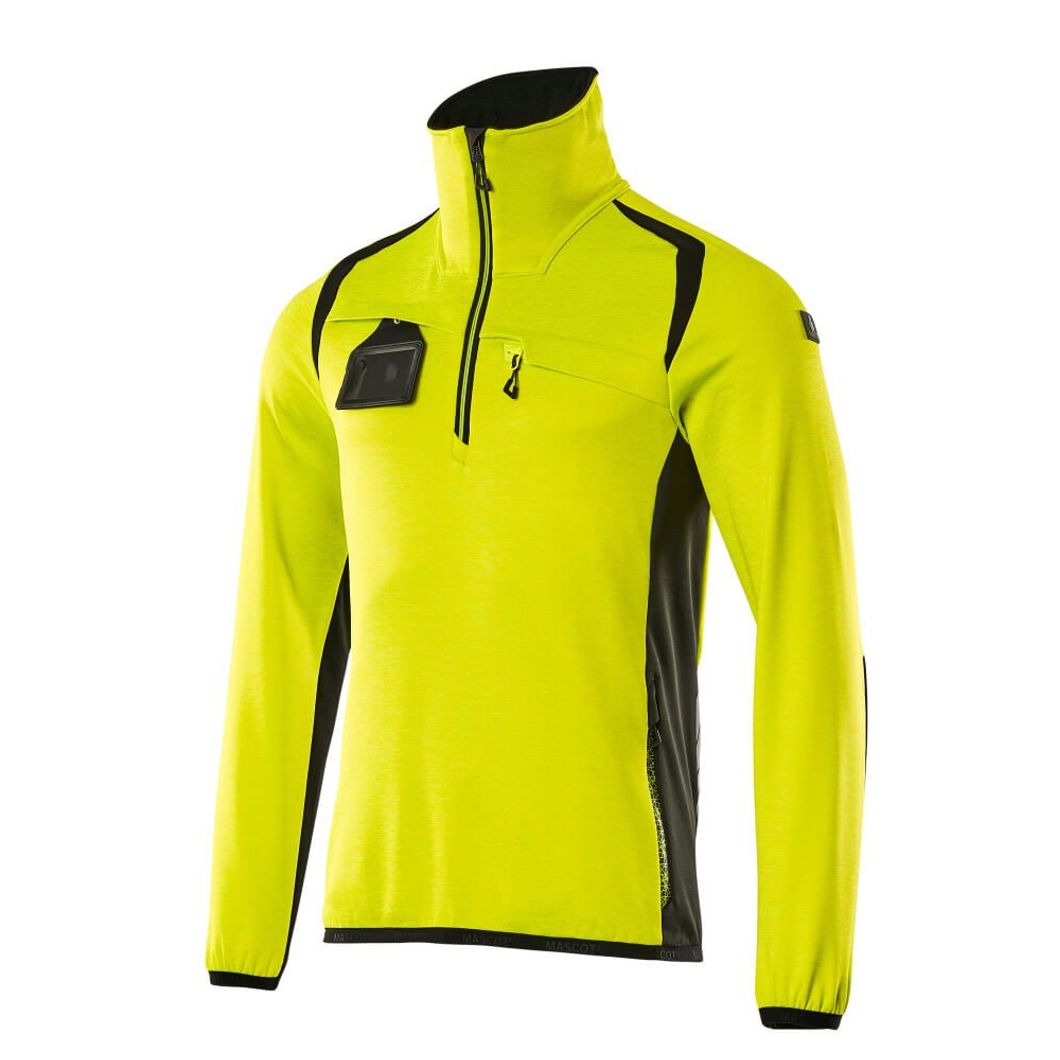 ACCELERATE SAFE Fleecejacke mit kurzem Reißverschluss