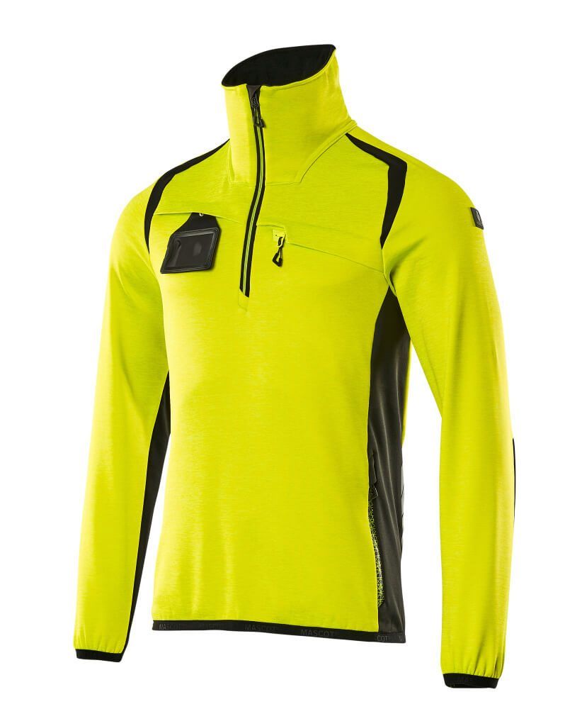ACCELERATE SAFE Fleecejacke mit kurzem Reißverschluss