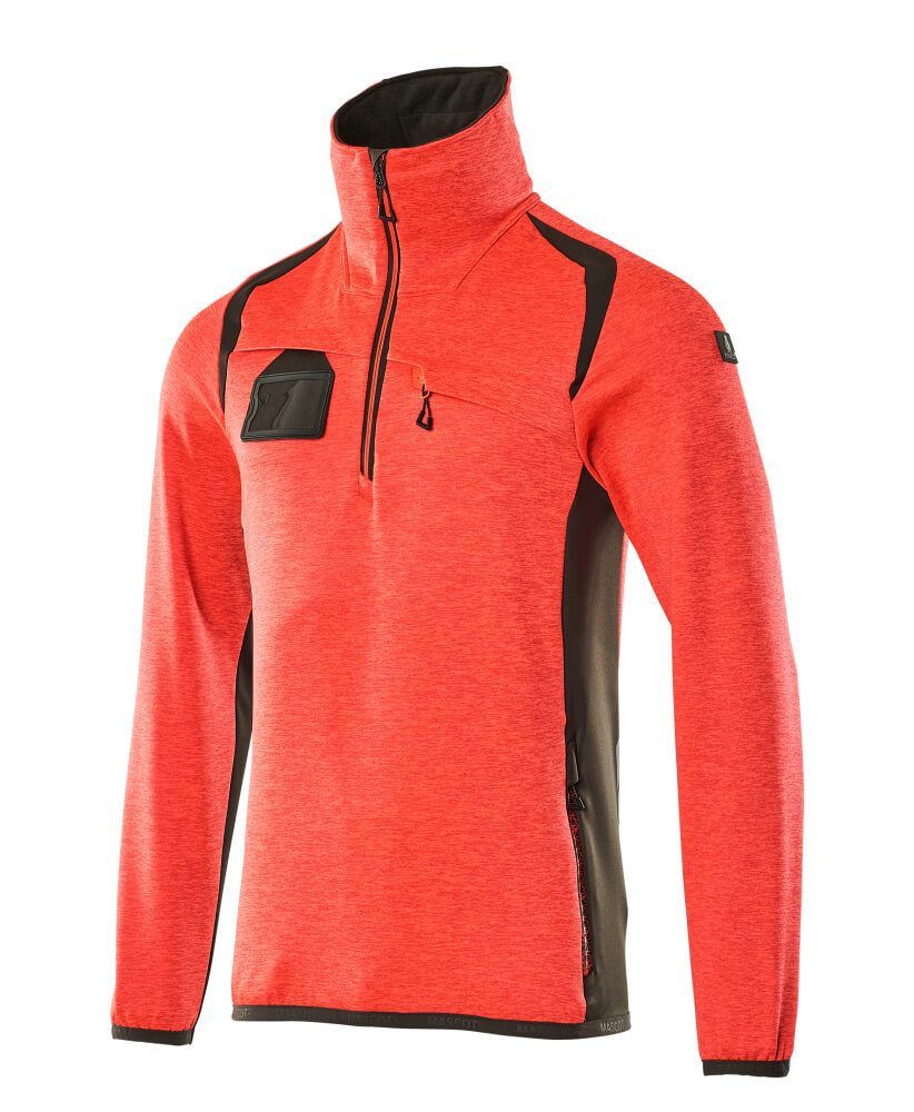 ACCELERATE SAFE Fleecejacke mit kurzem Reißverschluss