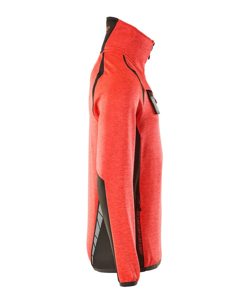 ACCELERATE SAFE Fleecejacke mit kurzem Reißverschluss