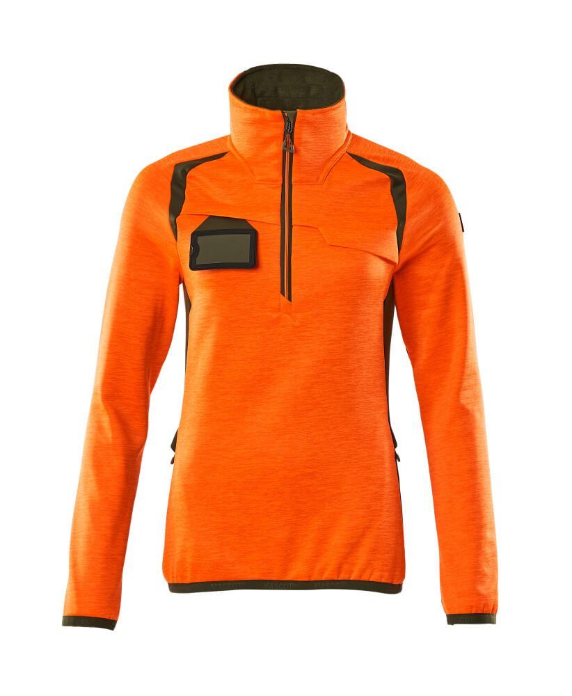 ACCELERATE SAFE Fleecejacke mit kurzem Reißverschluss Damen