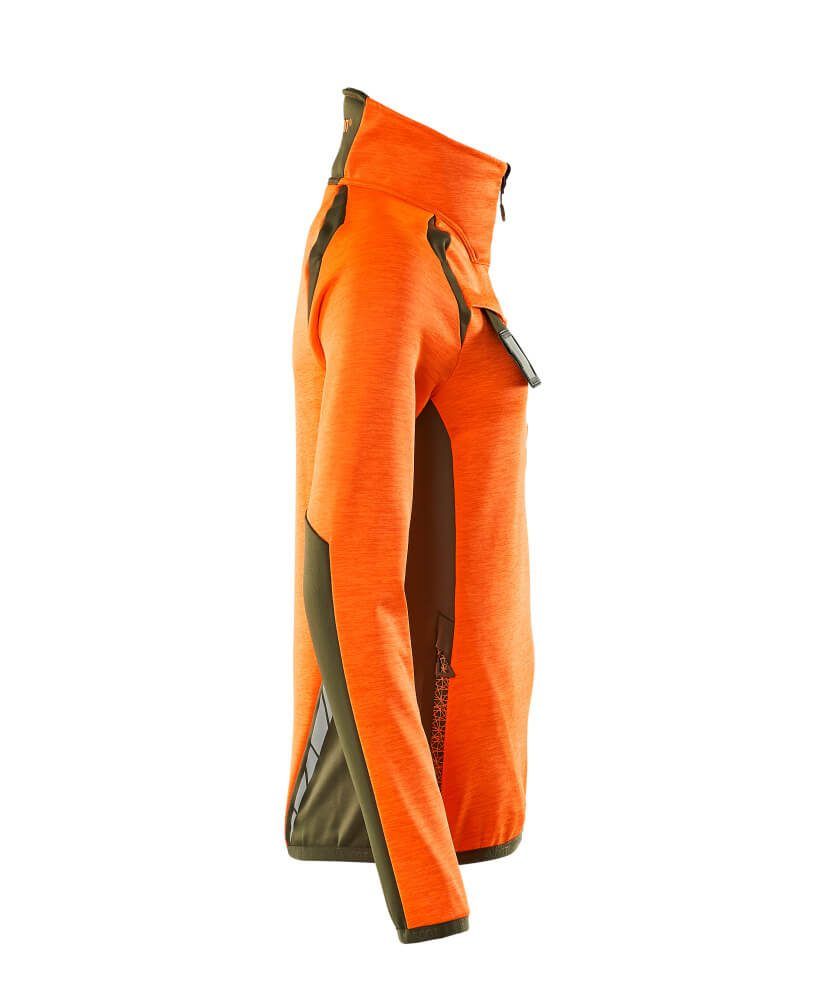 ACCELERATE SAFE Fleecejacke mit kurzem Reißverschluss Damen
