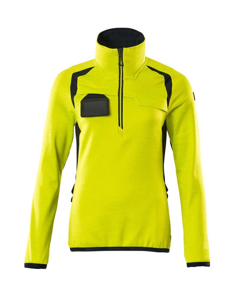 ACCELERATE SAFE Fleecejacke mit kurzem Reißverschluss Damen