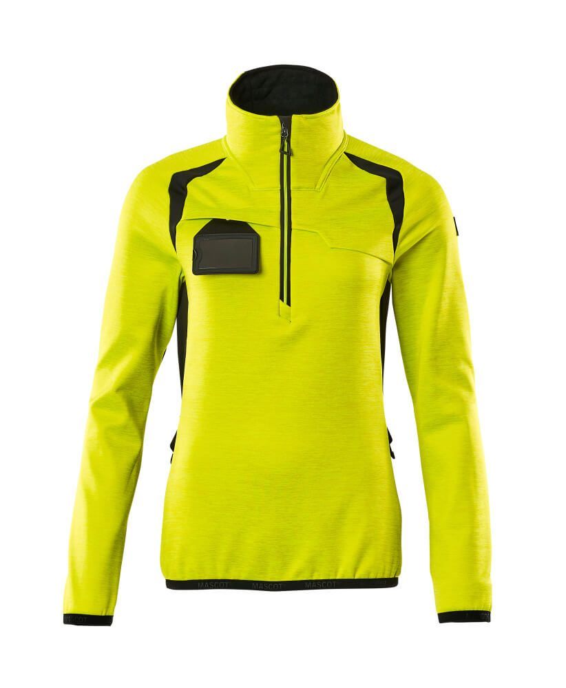 ACCELERATE SAFE Fleecejacke mit kurzem Reißverschluss Damen