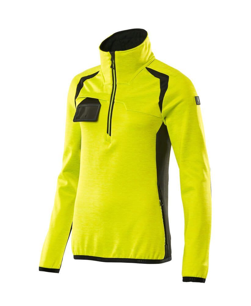 ACCELERATE SAFE Fleecejacke mit kurzem Reißverschluss Damen