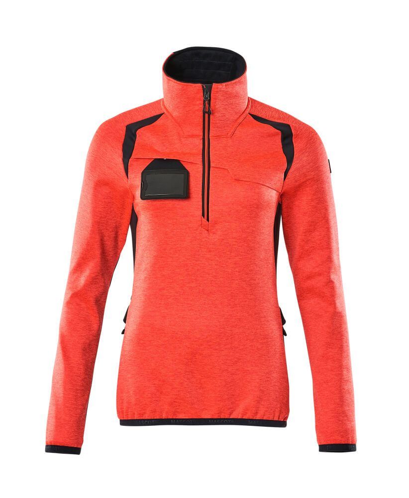ACCELERATE SAFE Fleecejacke mit kurzem Reißverschluss Damen