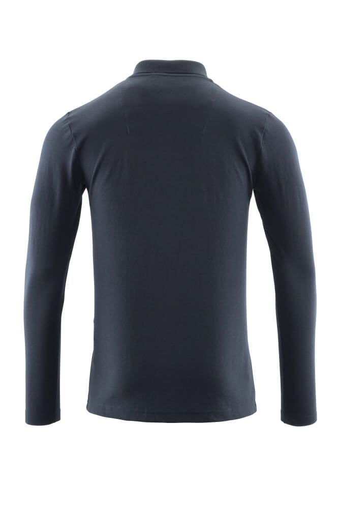 Crossover Langarm Polo-Shirt