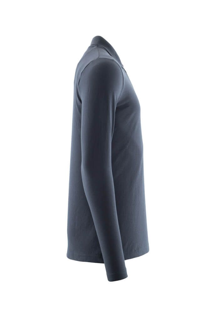 Crossover Langarm Polo-Shirt