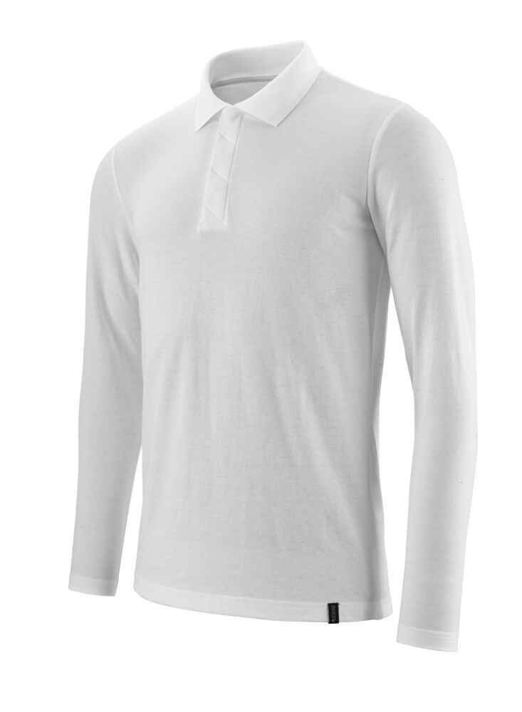 Crossover Langarm Polo-Shirt