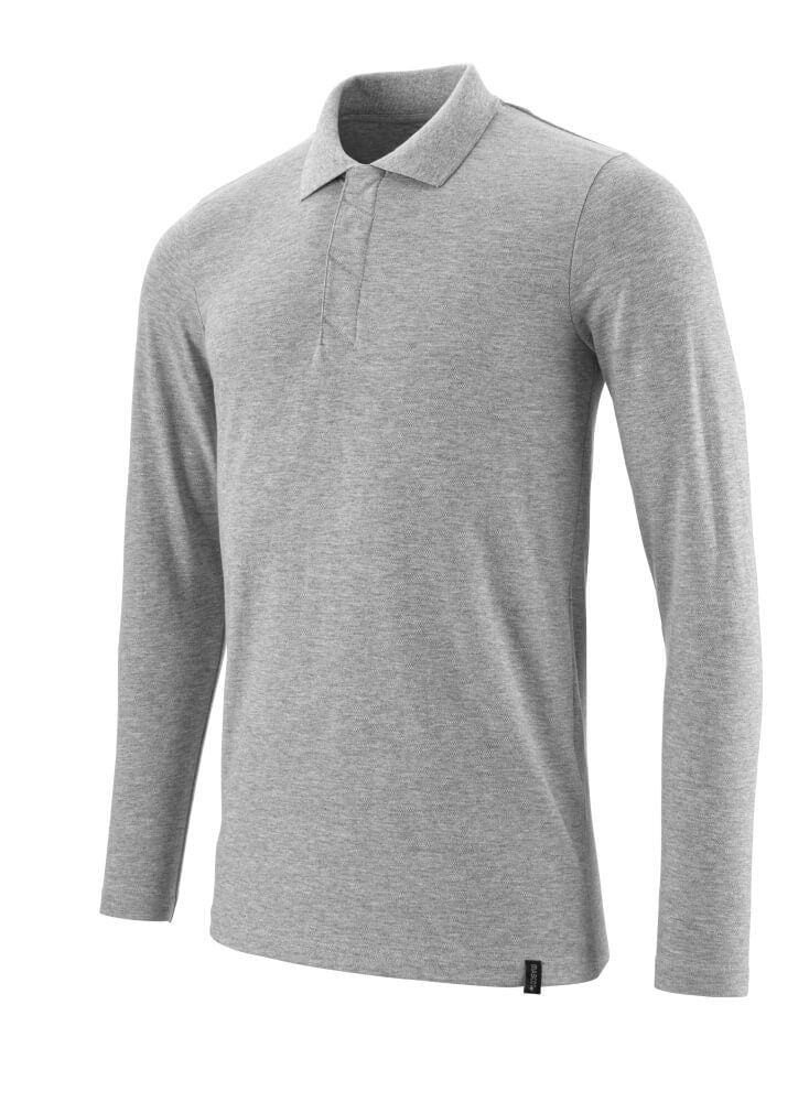 Crossover Langarm Polo-Shirt