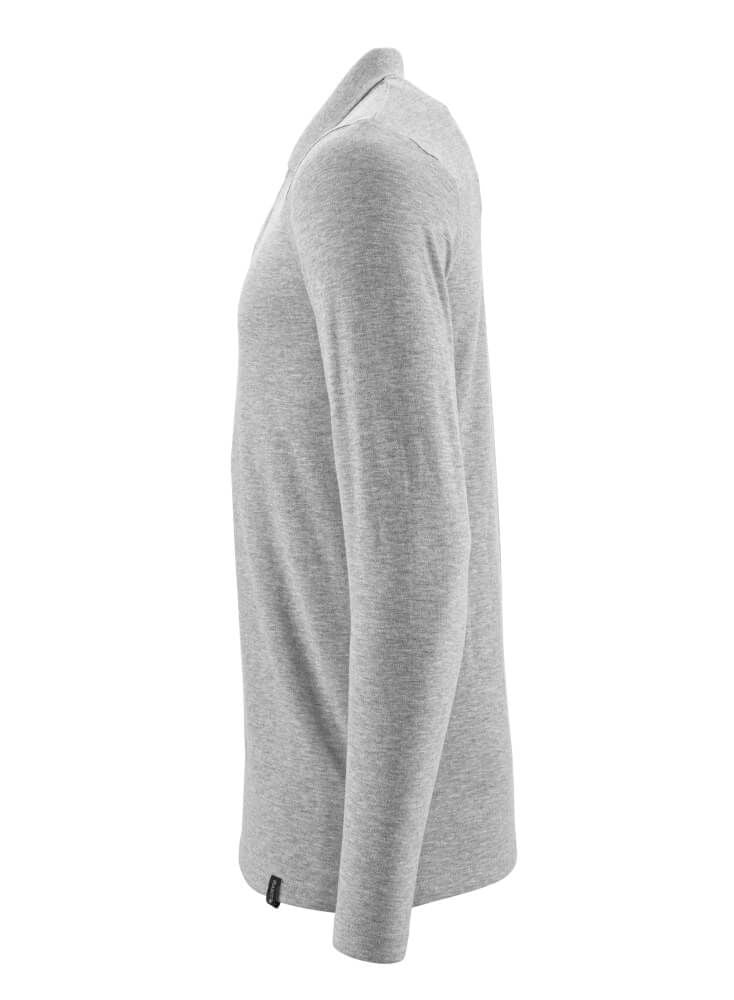 Crossover Langarm Polo-Shirt