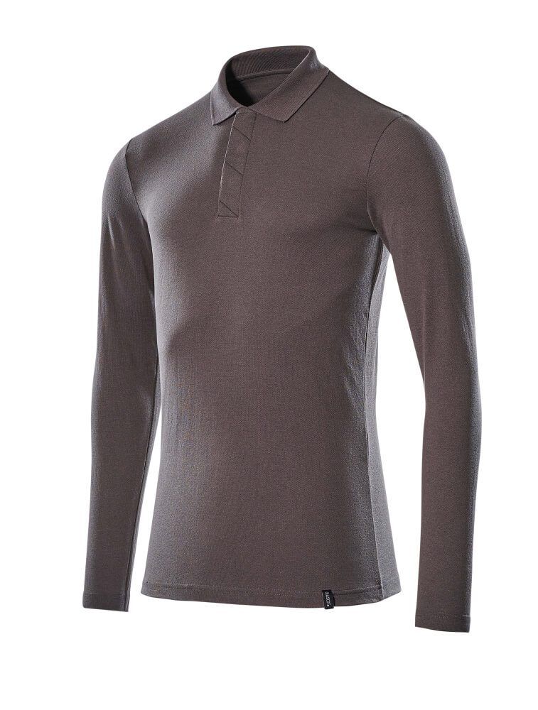 Crossover Langarm Polo-Shirt