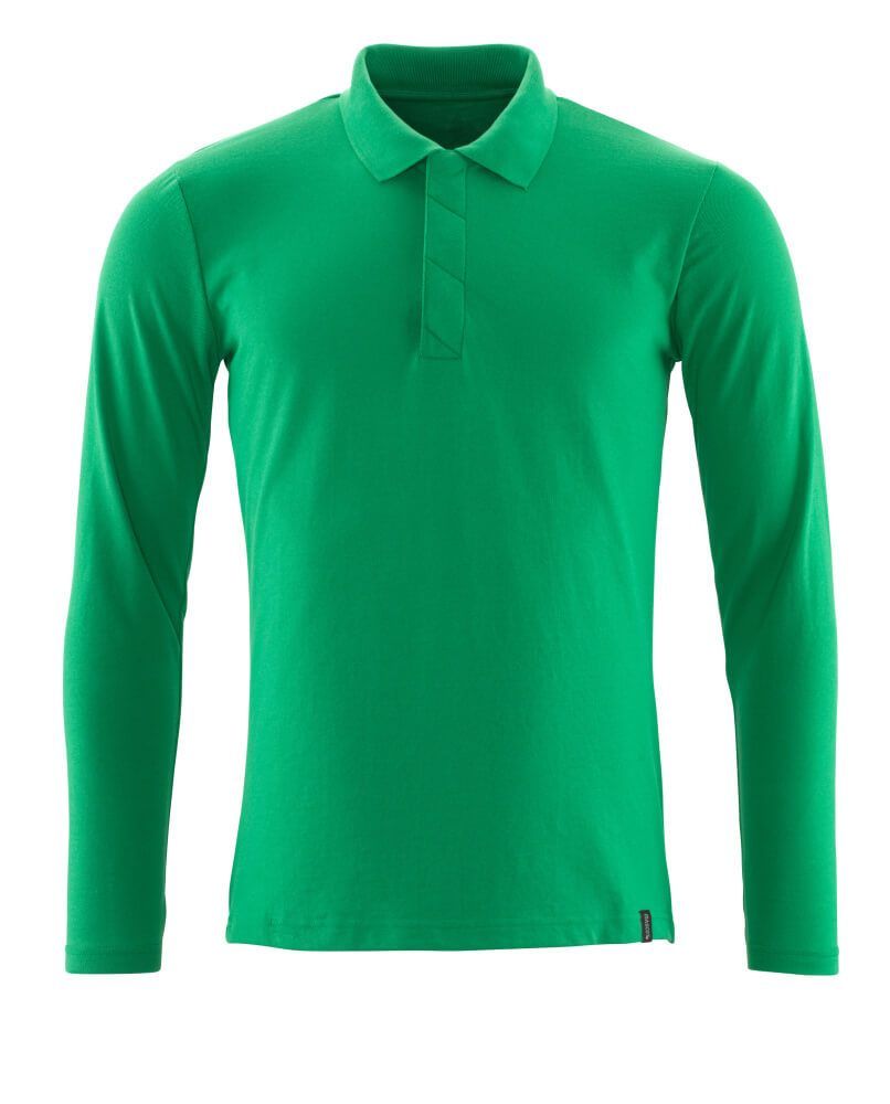 Crossover Langarm Polo-Shirt