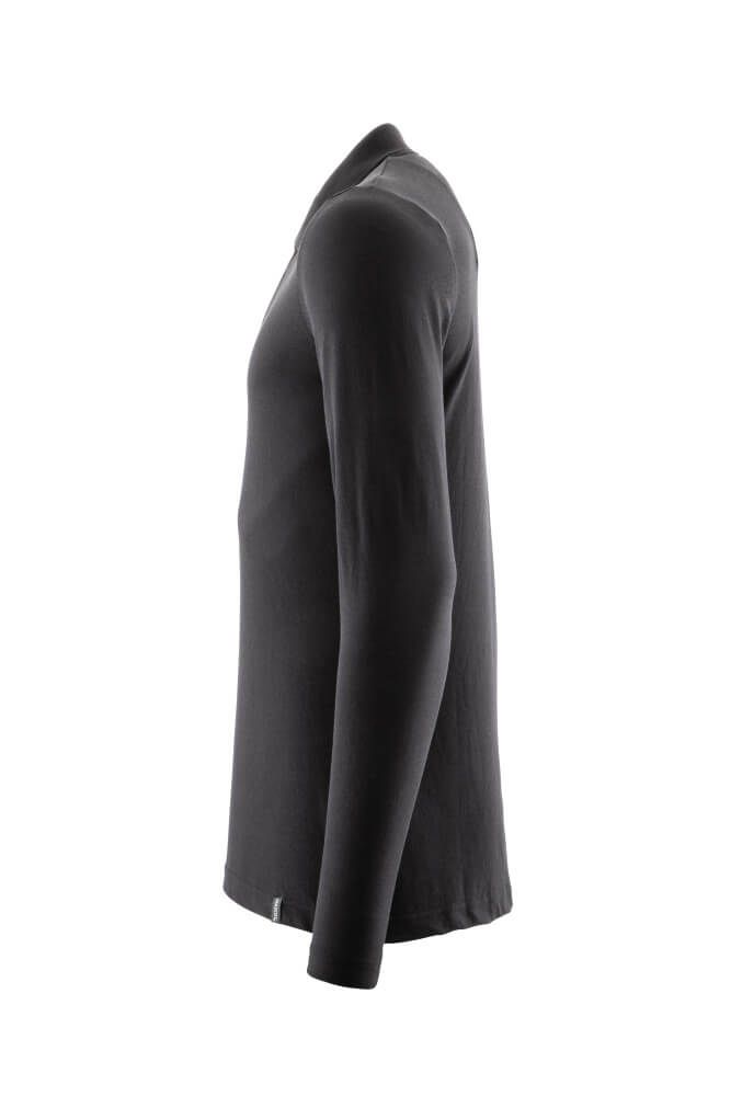 Crossover Langarm Polo-Shirt