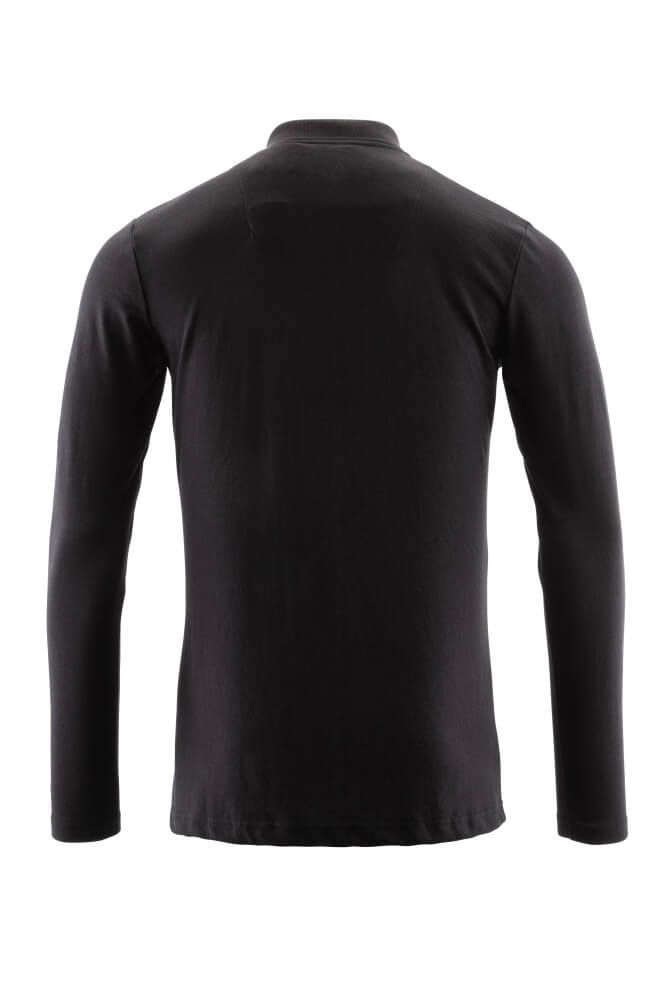 Crossover Langarm Polo-Shirt