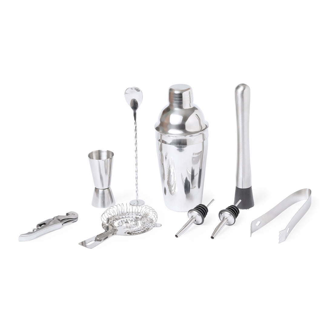 Cocktailset aus Edelstahl.
