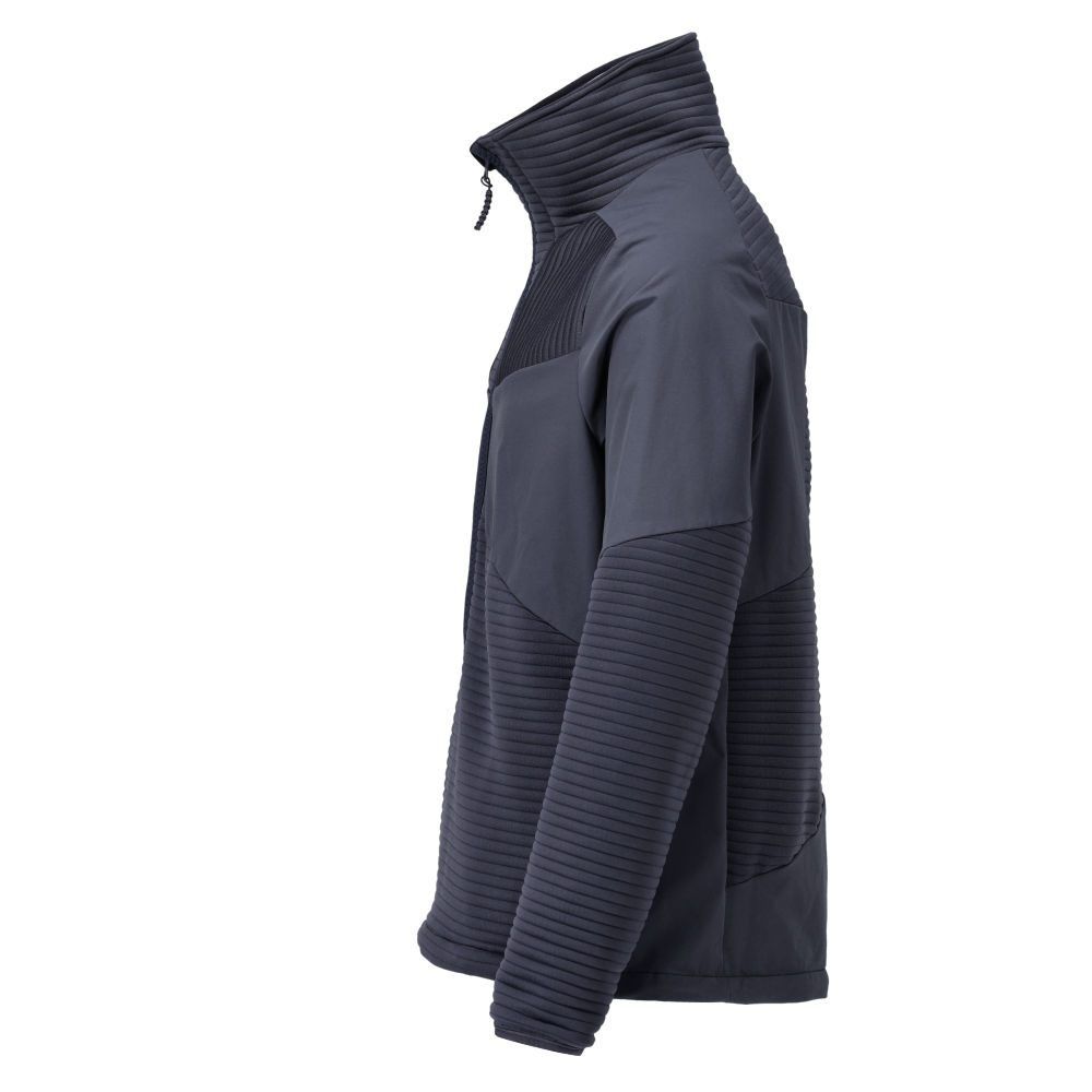 Fleecejacke mit kurzem Reißverschluss und Futter