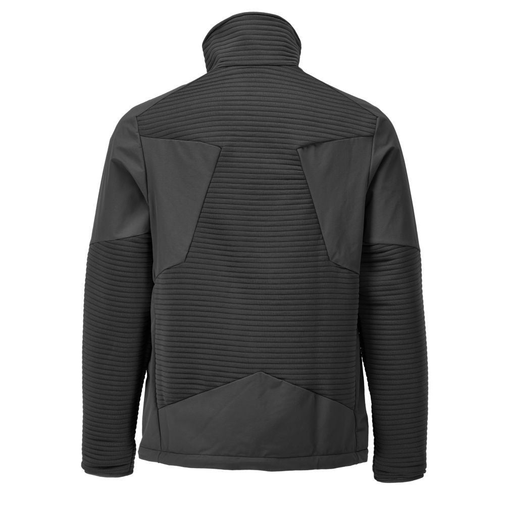 Fleecejacke mit kurzem Reißverschluss und Futter