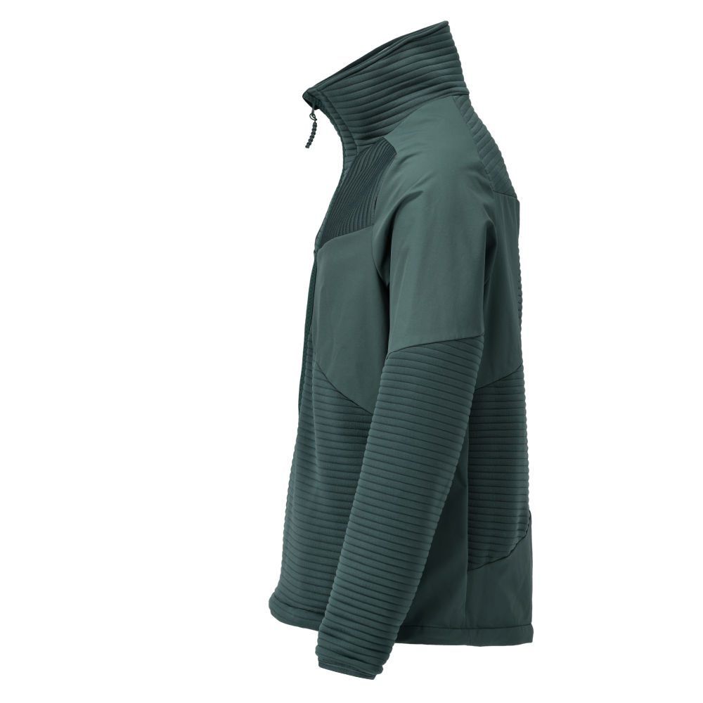 Fleecejacke mit kurzem Reißverschluss und Futter