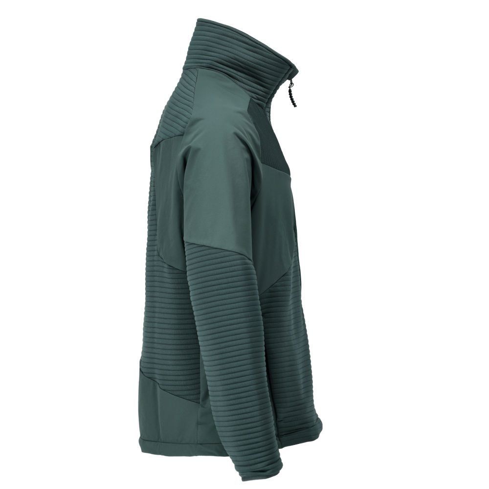 Fleecejacke mit kurzem Reißverschluss und Futter