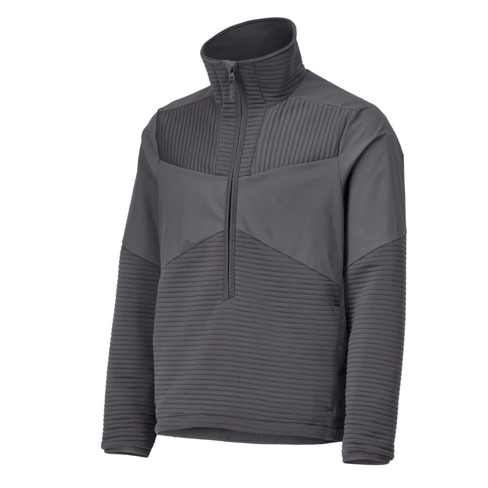 Fleecejacke mit kurzem Reißverschluss und Futter