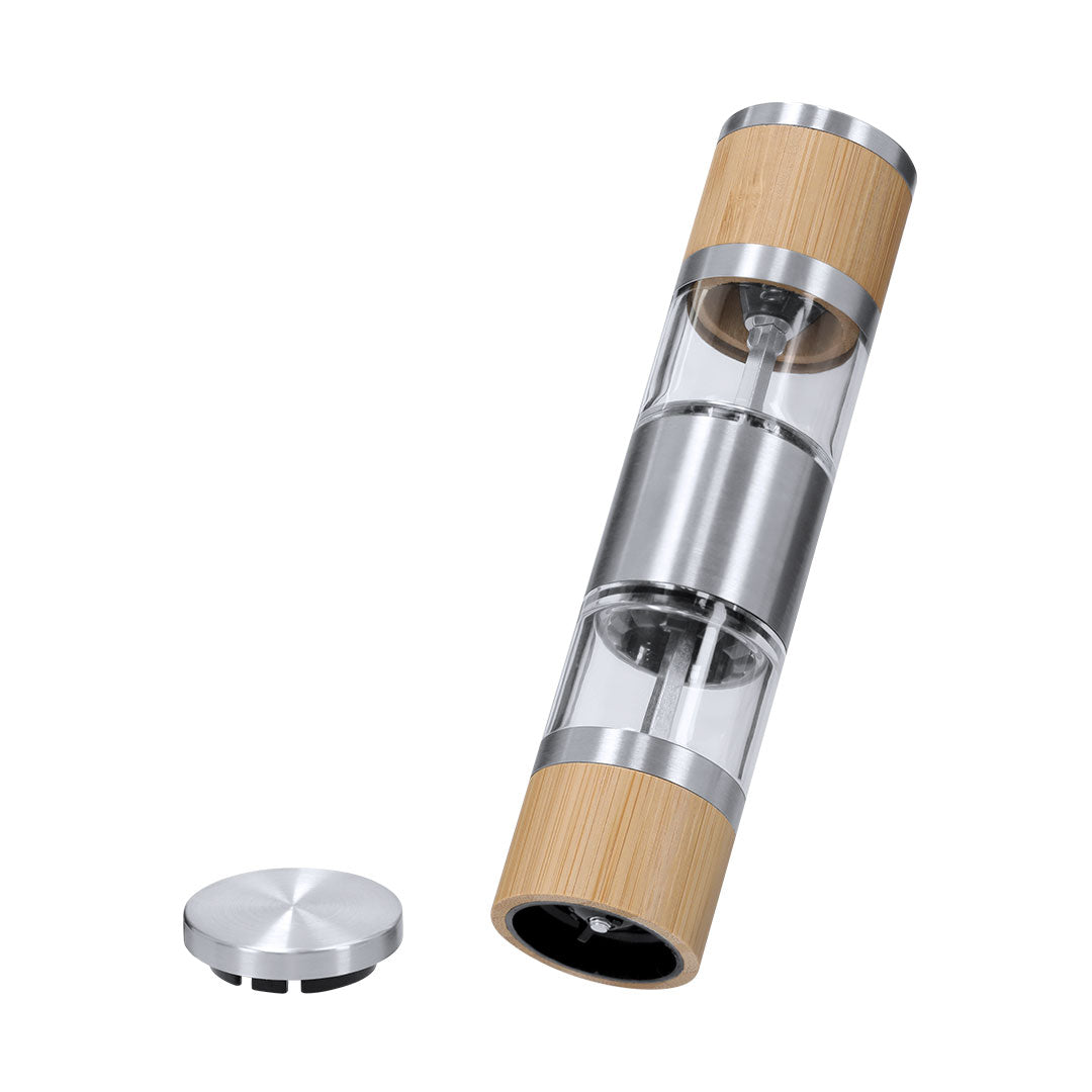 Mühle Salz/Pfeffer aus Bambus und Edelstahl
