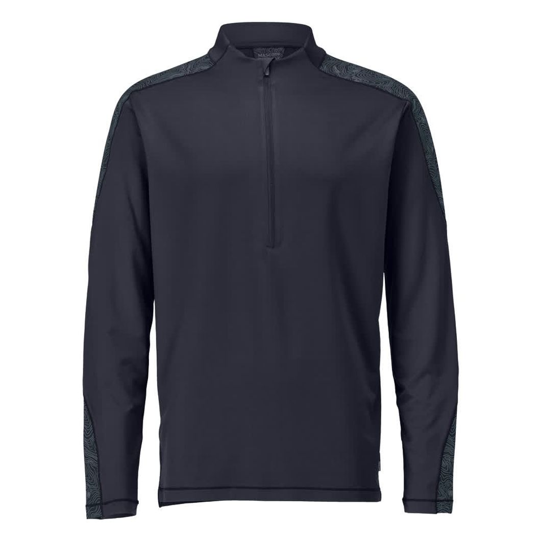 MASCOT® CUSTOMIZED Langarmshirt mit kurzem Reißverschluss