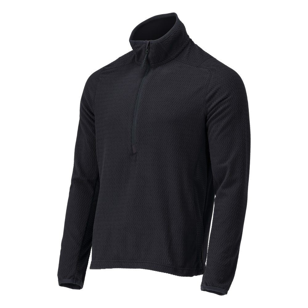 Microfleece Pullover mit kurzem Reißverschluss