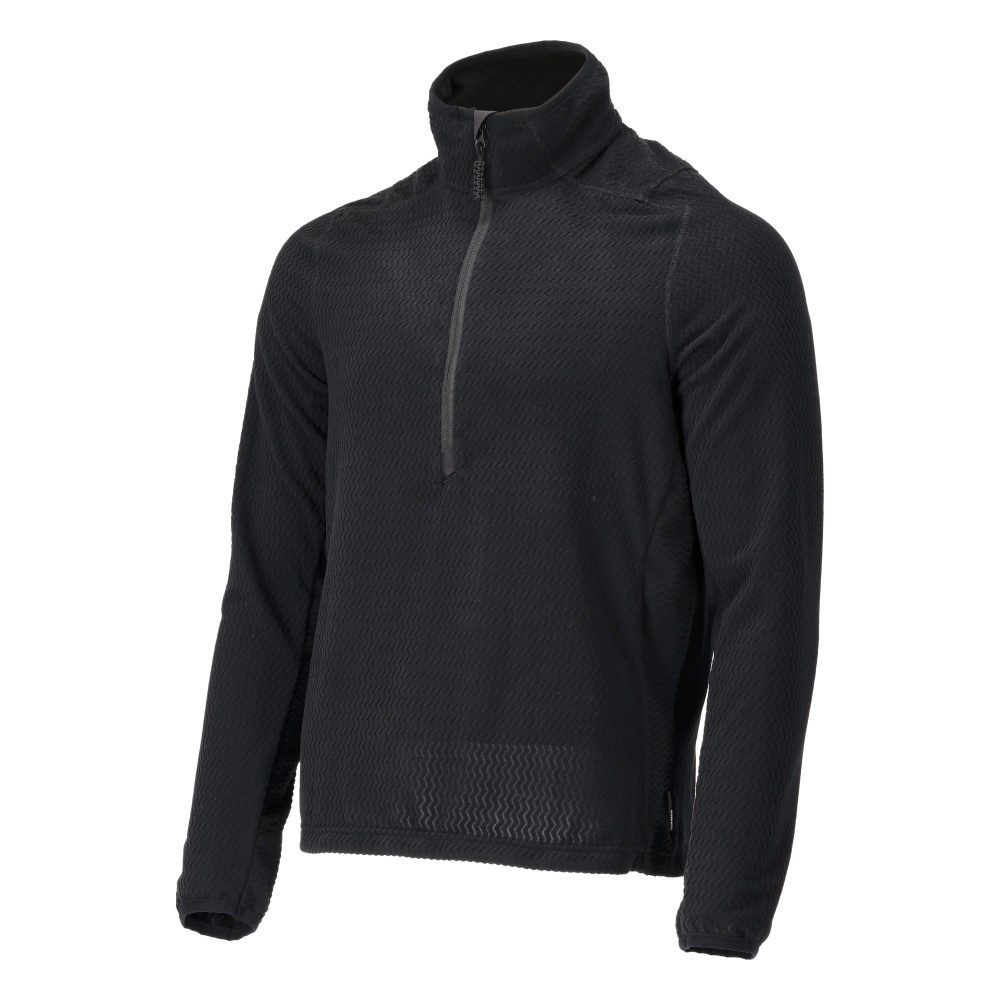 Microfleece Pullover mit kurzem Reißverschluss