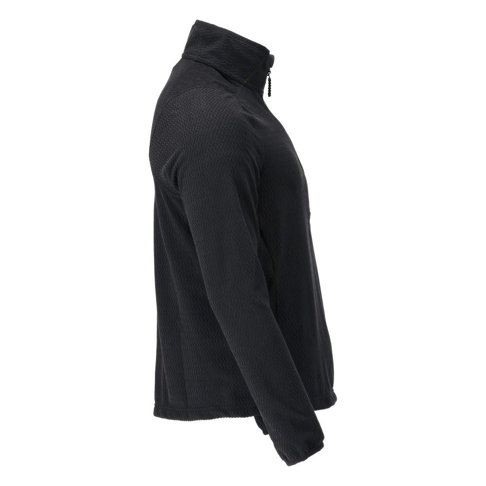 Microfleece Pullover mit kurzem Reißverschluss