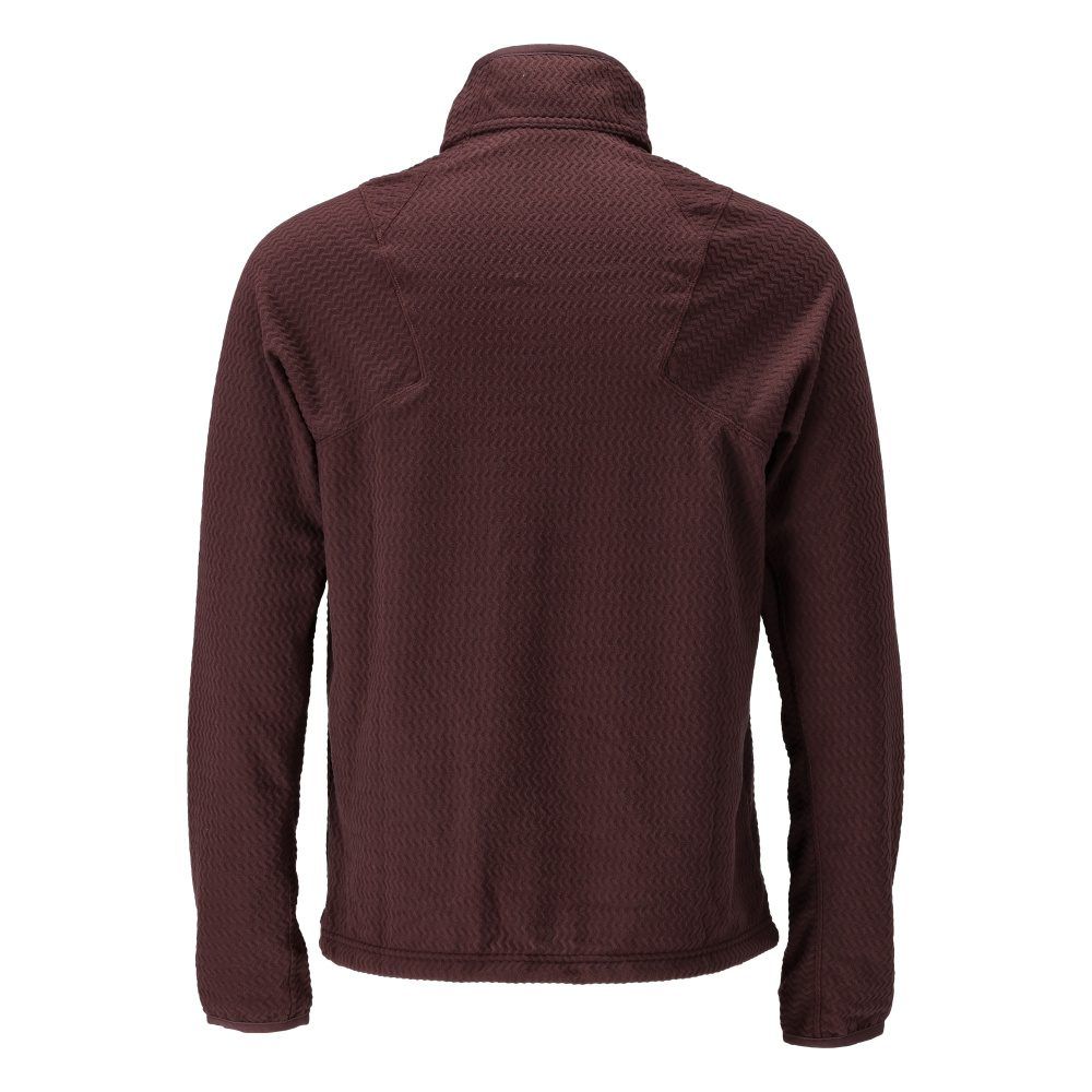Microfleece Pullover mit kurzem Reißverschluss