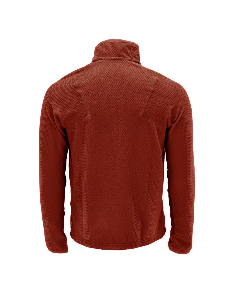 Microfleece Pullover mit kurzem Reißverschluss