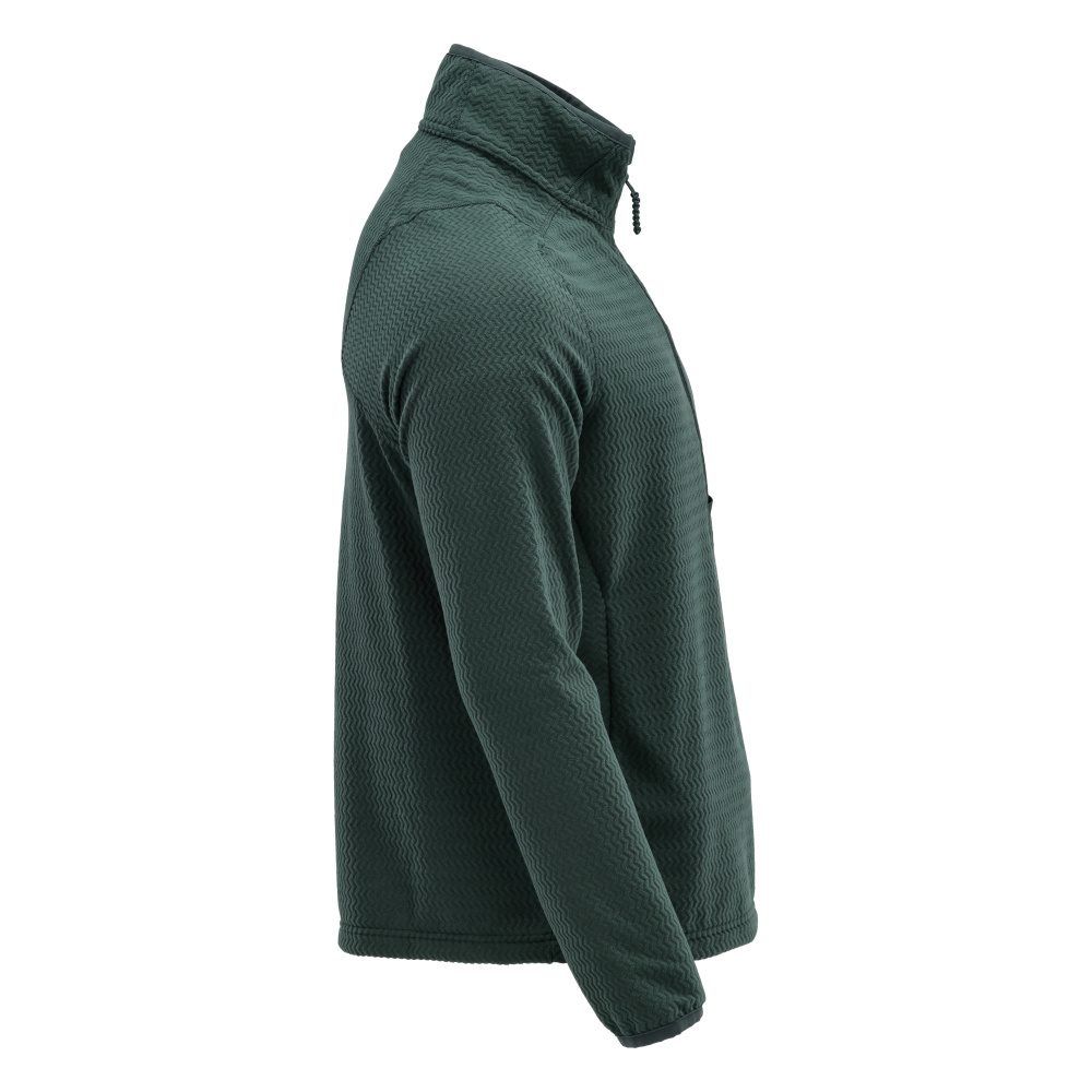 Microfleece Pullover mit kurzem Reißverschluss