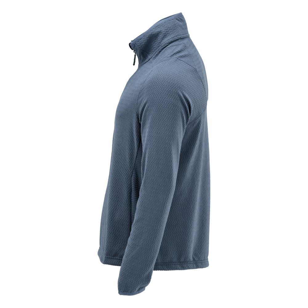 Microfleece Pullover mit kurzem Reißverschluss