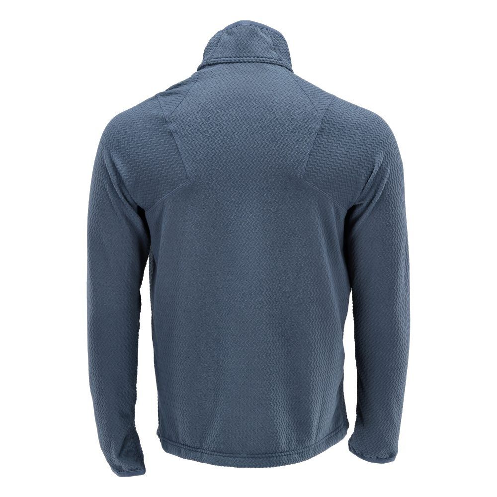 Microfleece Pullover mit kurzem Reißverschluss