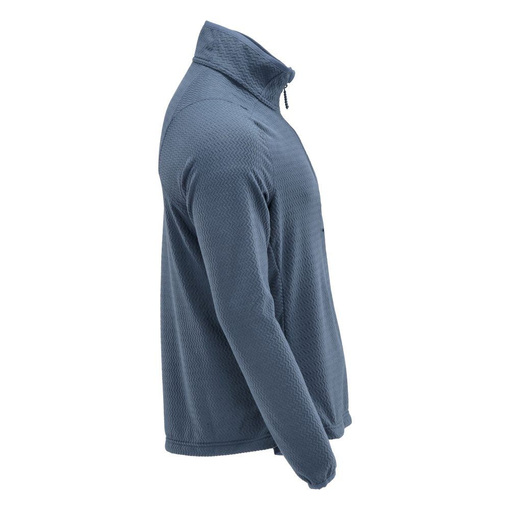 Microfleece Pullover mit kurzem Reißverschluss