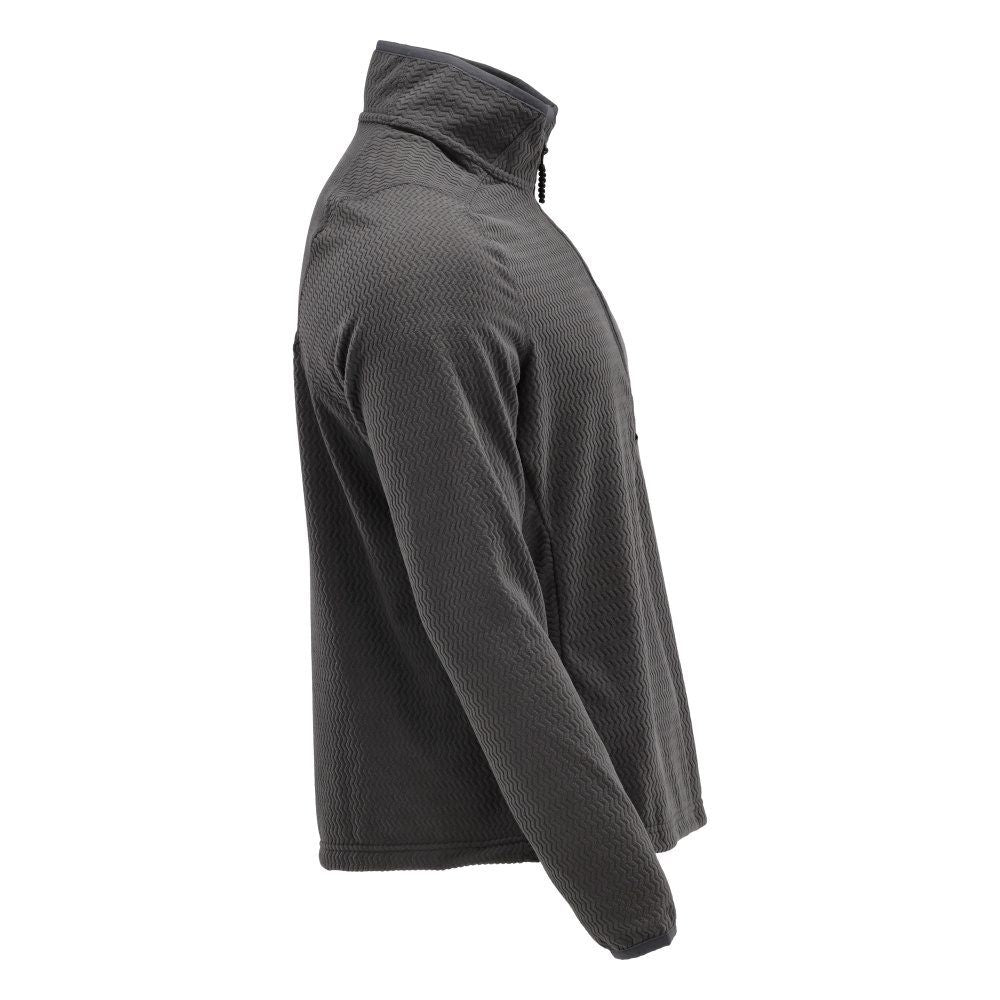Microfleece Pullover mit kurzem Reißverschluss